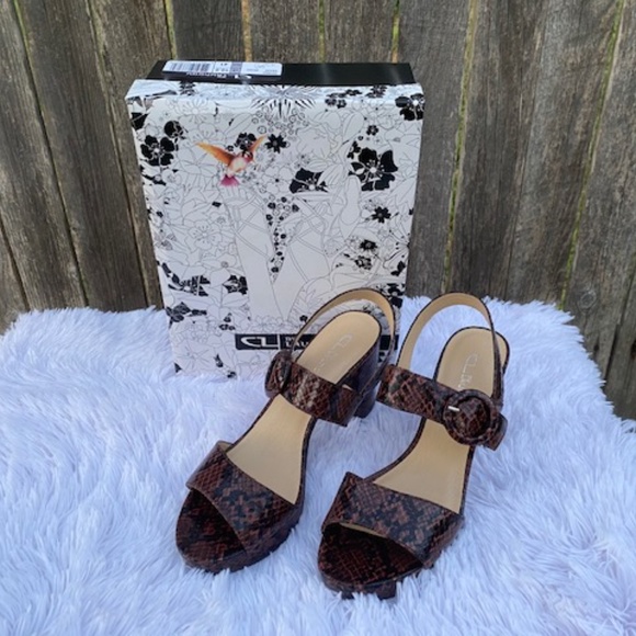 NIB Laundry Python Platform Sandals - Picture 9 of 10